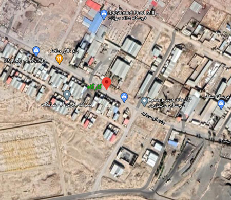 موقعیت بر روی نقشه موقعیت کارگاه درب و پنجره سازی گره چینی