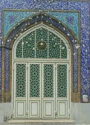 درب چهارلنگه بازشو مسجد فاطمیه اهواز