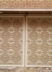 درب دولنگه گره سازی شده برای درب حیاط منزل