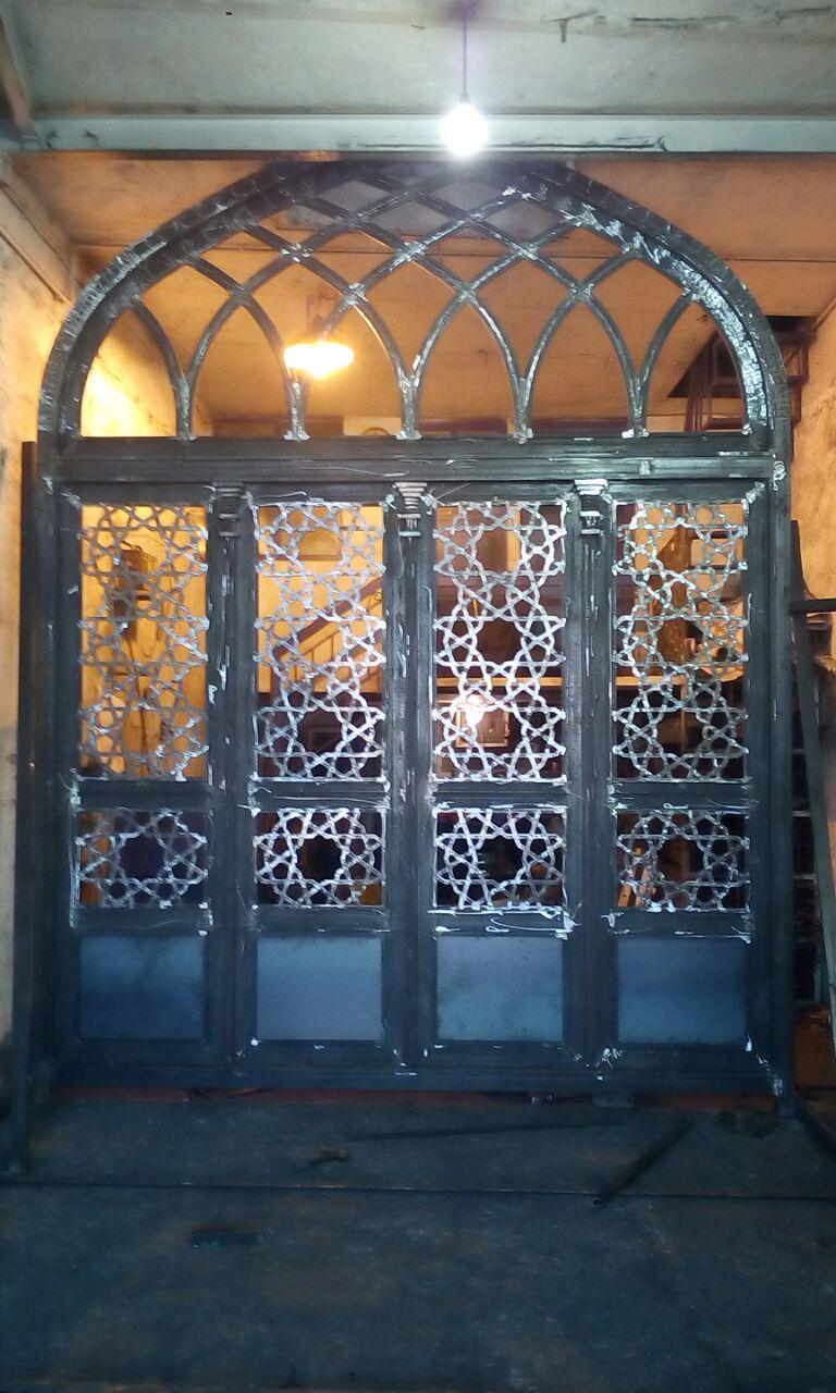 نمونه در آهنی گره چینی شده2
