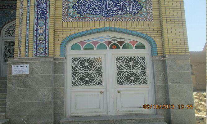 درب زیرزمین مسجد معصومیه قم میدان مطهری