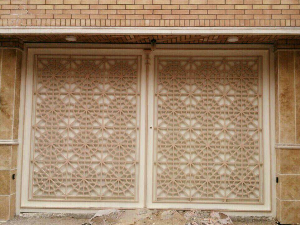 درب دولنگه گره سازی شده برای درب حیاط منزل