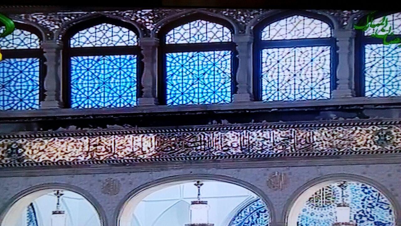 پنجره های گره سازی شده از چهار پهلوی ۱۲ میلیمتری صحن امام خمینی (ره) حرم حضرت معصومه(س) قم